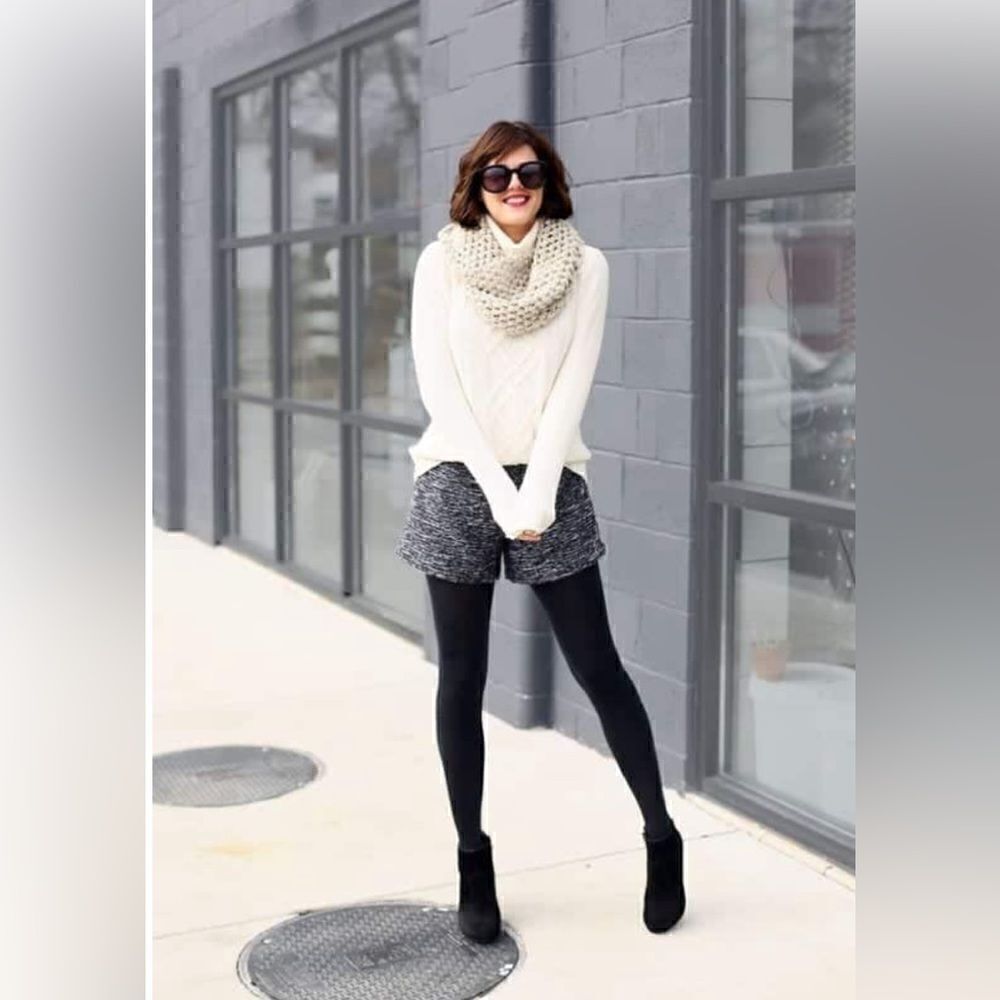 Styling ideas for Dressing up Shorts for winter. - image 5